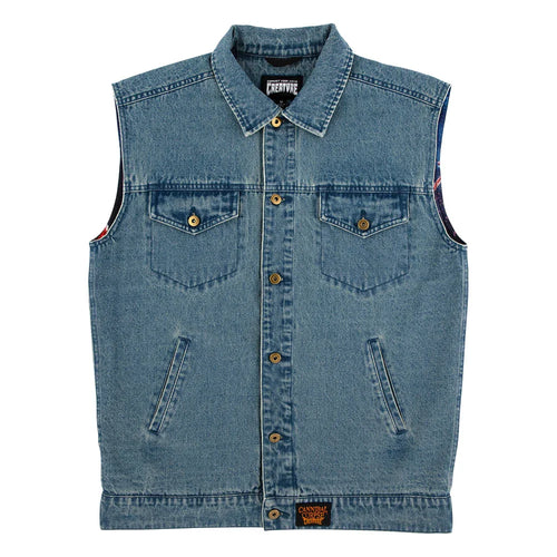 Creature x Cannibal Corpse Denim Vest - Light Denim