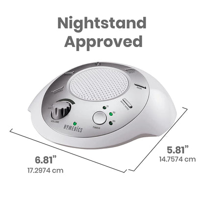 Homedics White Noise Sound Machine, Ambient Sleep Aid, Travel Friendly, 6 Relaxing Nature Sounds, Portable Soothing Relaxation Device for Home, Office, Nursery, Baby, Adults, with Timer 🍁 All In One Marketplace Canada