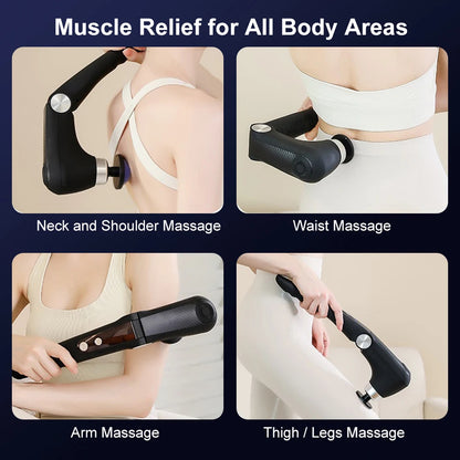 Fascia Massage Gun with Extension Handle