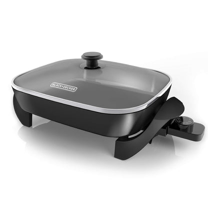 BLACK+DECKER 12x15-Inch Electric Skillet with Glass Lid 🍁 All In One Marketplace Canada