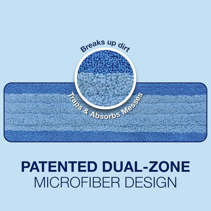 Bona Mop Microfiber Cleaning Pad for Hardwood & Hard Surface Floors - Value 3-Pack - For Use With Bona Mops - Dual Zone Cleaning 🍁 All In One Marketplace Canada