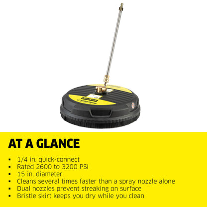 Karcher Universal 15" Pressure Washer Surface Cleaner Attachment, Power Washer Accessory - 1/4" Quick-Connect, 3200 PSI 🍁 All In One Marketplace Canada