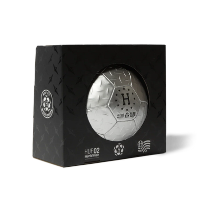 HUF 'Diamond Plate' Soccer Ball - Silver