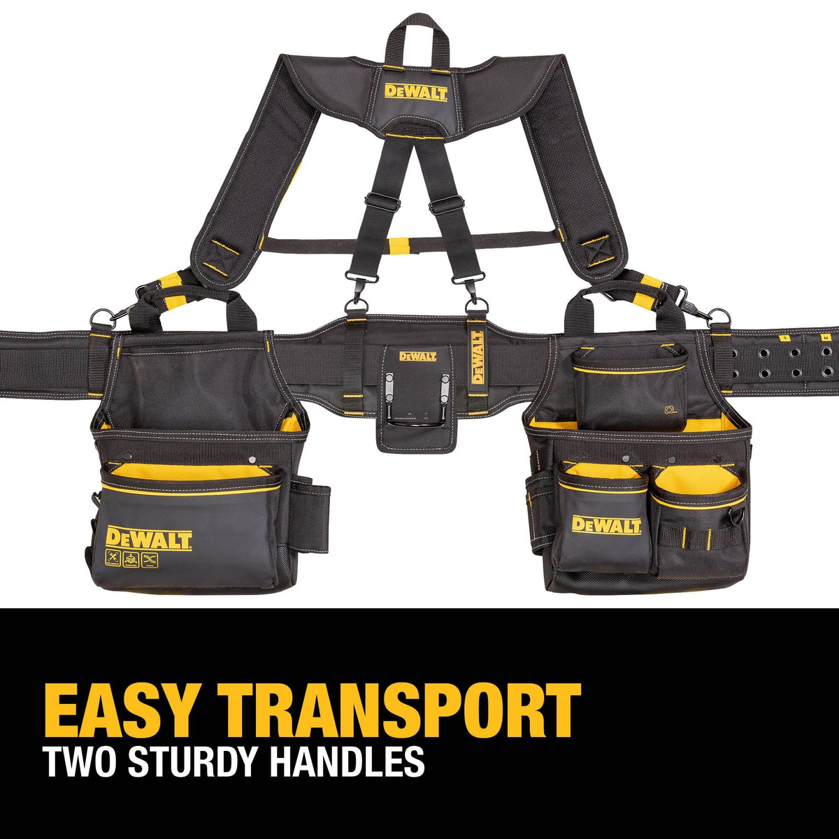 DEWALT Tool Rig Professional Tool Belt with Padded Suspenders, 25 Pockets, Durable Design, Adjustable (DWST540602) 🍁 All In One Marketplace Canada