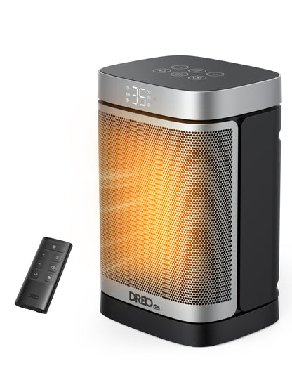 DREO Space Heaters for Indoor Use, 1500W Electric Heater for Bedroom Home Office, Safe PTC Ceramic Heater with Thermostat, Portable Heaters with Remote, 70°Oscillation, 12H Timer, 5 Modes 🍁 All In One Marketplace Canada