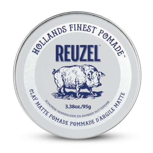 Reuzel Clay Matte Pomade, Medium Hold Matte Finish Hair Styling Clay, Lightweight & Flexible Texturizing Pomade for Volume & Definition With Aloe Vera & Vitamin E, 95g 🍁 All In One Marketplace Canada