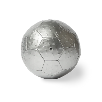 HUF 'Diamond Plate' Soccer Ball - Silver
