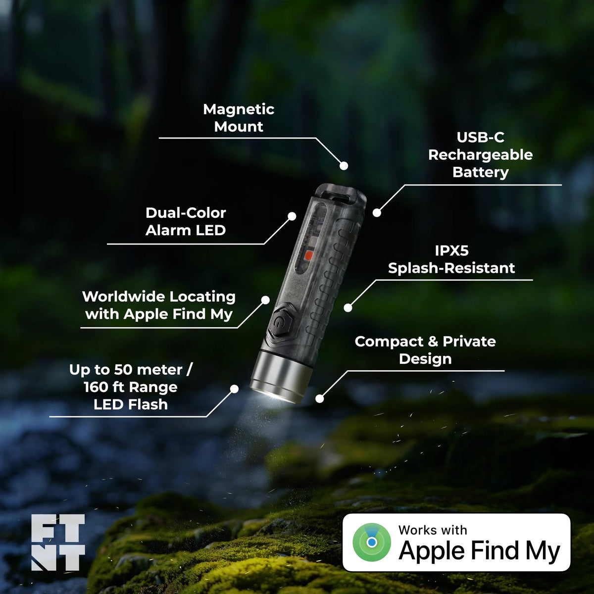 FlashFinder Key Finder (Compatible with Apple Find My)