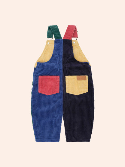 Colour Block Cord Overall | Multi | Huxbaby