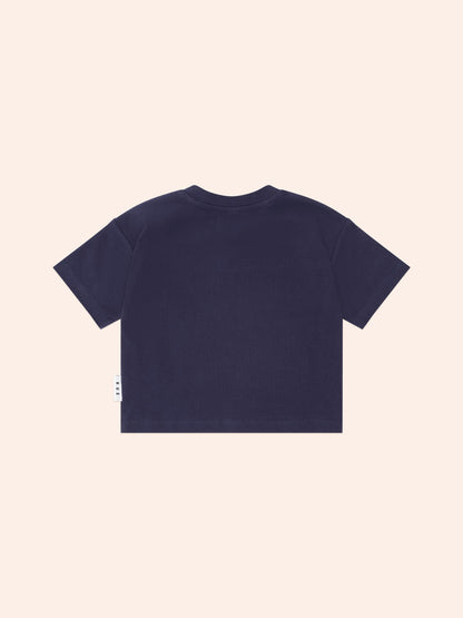 Construction Tee | Navy | Huxbaby