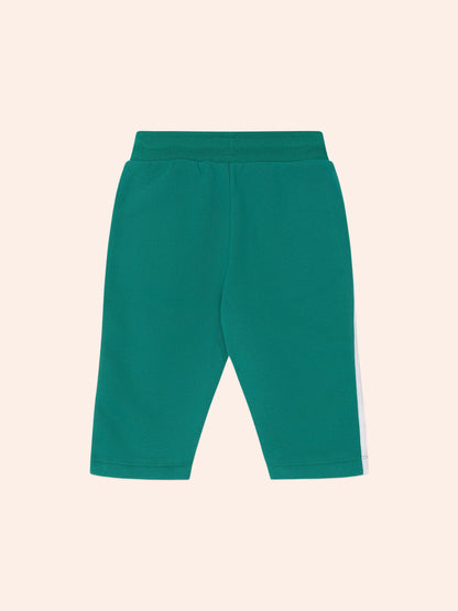 Racer Stripe Trackpant | Emerald | Huxbaby