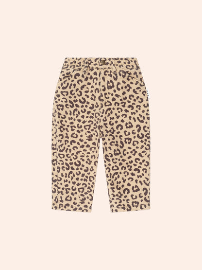 Leopard Print Denim Jeans | Animal | Huxbaby