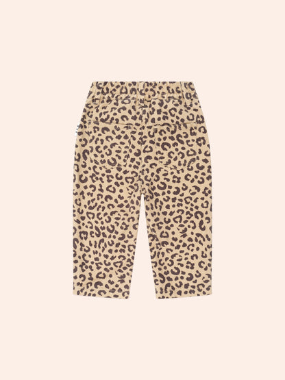 Leopard Print Denim Jeans | Animal | Huxbaby
