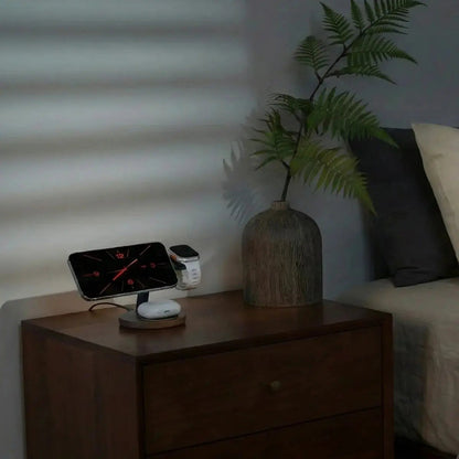 ZenStand 3-in-1 Wood MagSafe-compatible Wireless Charging Stand