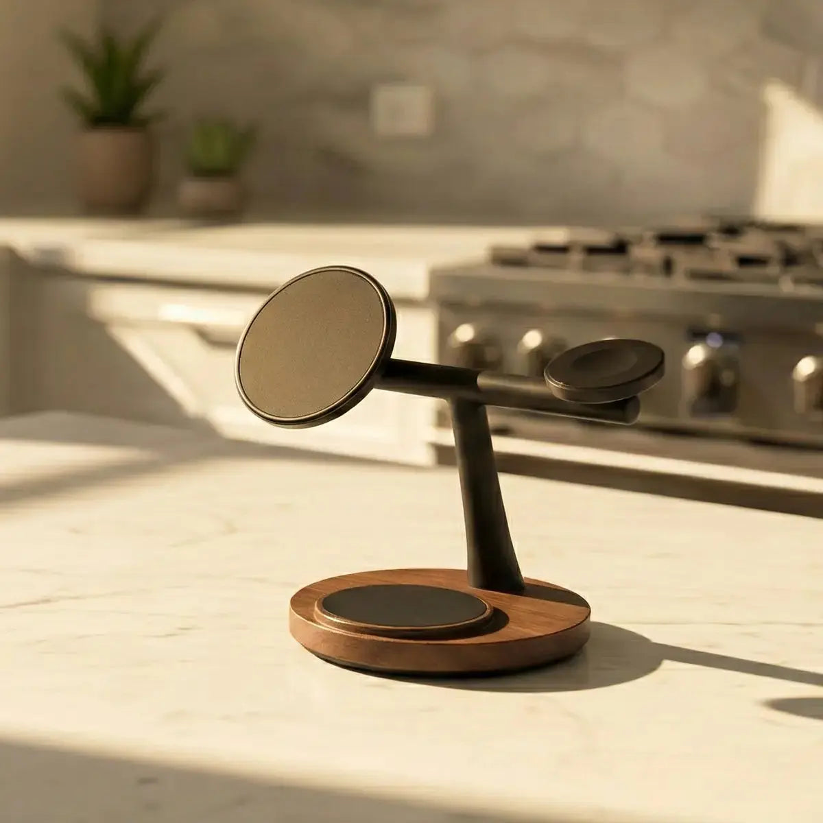 ZenStand 3-in-1 Wood MagSafe-compatible Wireless Charging Stand