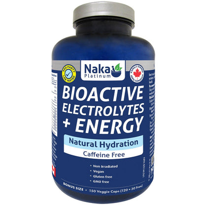 Naka Platinum BIOACTIVE ELECTROLYTES + ENERGY, 150 VCaps