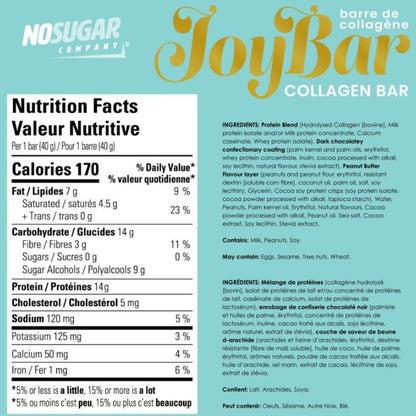 No Sugar Company JOYBAR COLLAGEN BAR, 4 Bars/Box
