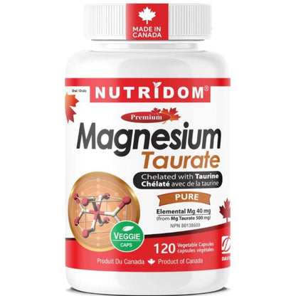 Nutridom MAGNESIUM TAURATE, 120 VCaps