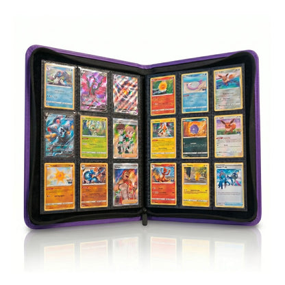 EVORETRO 9-Pocket Zip-Up Trading Card Zipper Binder for 360 cards