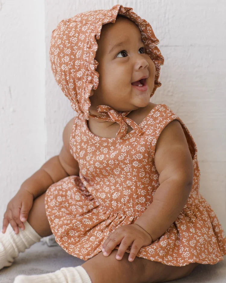 Sleeveless Peplum Set | Poppy Floral | Quincy Mae