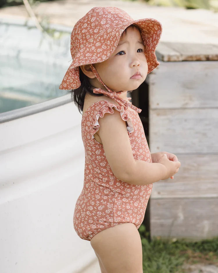 Sun Hat | Poppy Floral | Quincy Mae