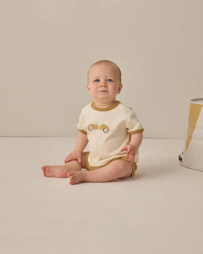 Ringer Tee | Race Car | Quincy Mae