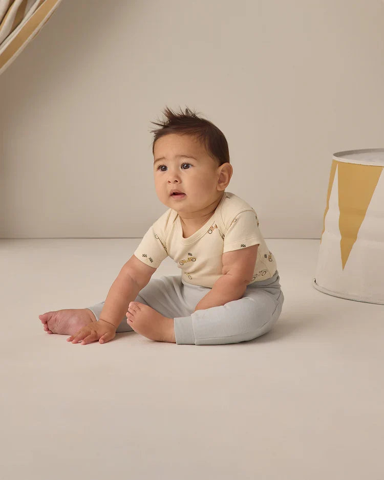 Short Sleeve Bodysuit Pack | Race Car, Oat Micro Stripe | Quincy Mae