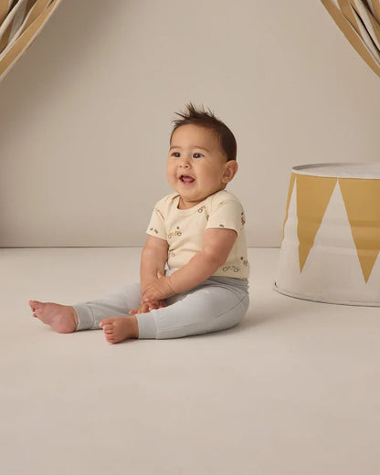 Short Sleeve Bodysuit Pack | Race Car, Oat Micro Stripe | Quincy Mae