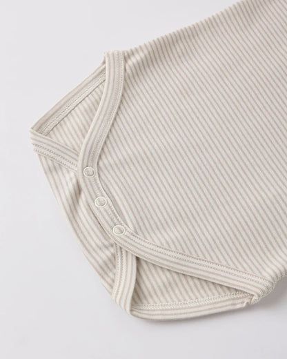 Short Sleeve Bodysuit Pack | Race Car, Oat Micro Stripe | Quincy Mae