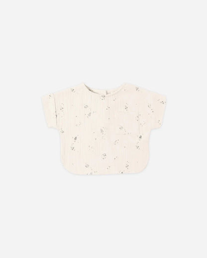 Woven Boxy Top | Space | Quincy Mae