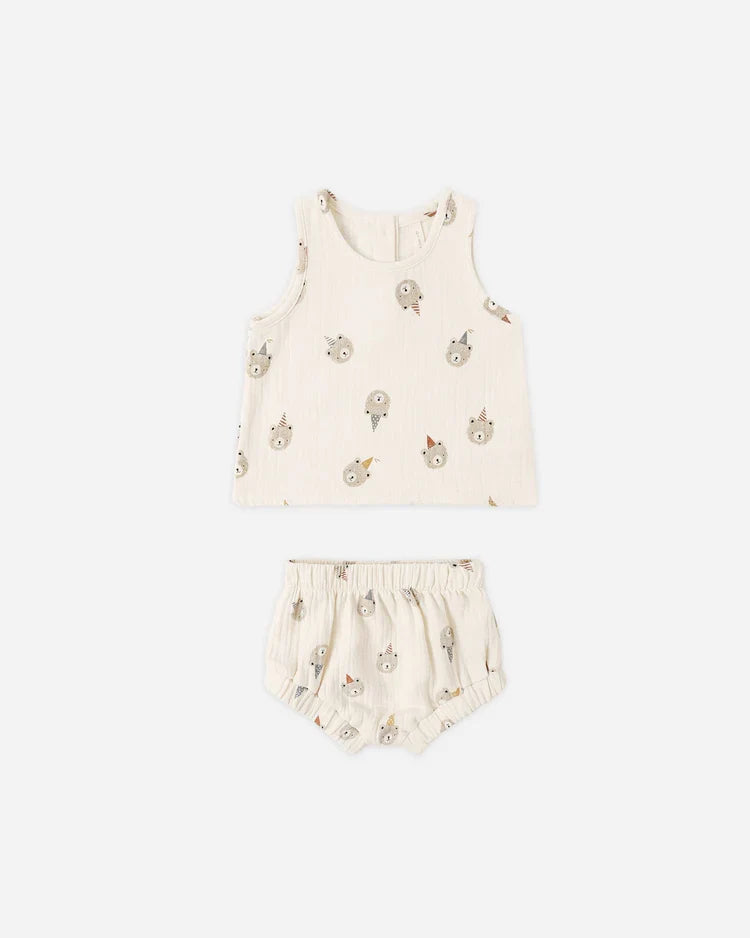 Woven Tank Set | Party Bears | Quincy Mae