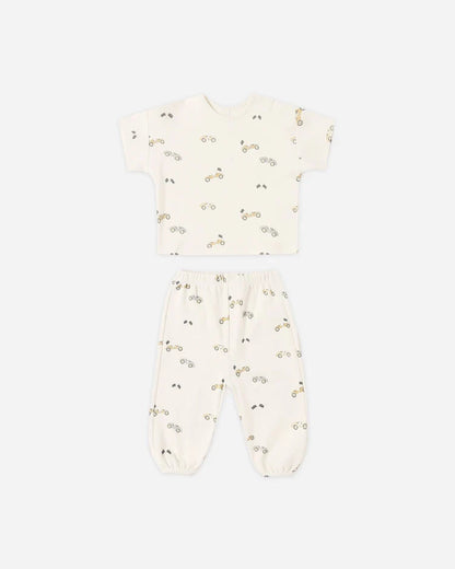 Jersey Tee + Pant Set | Race Car | Quincy Mae
