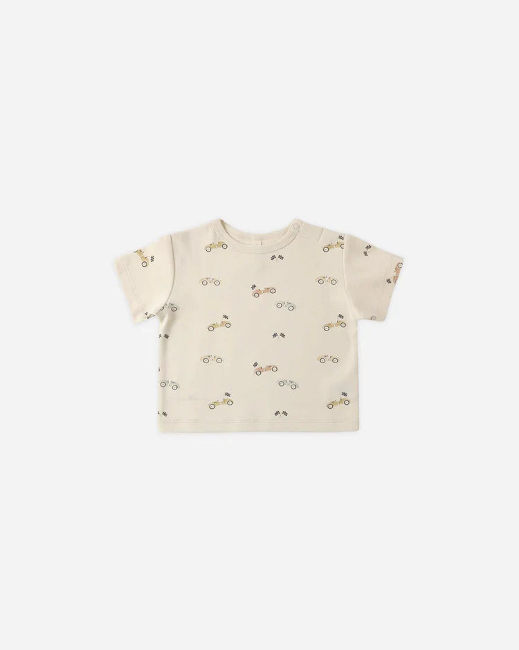 Boxy Tee | Race Car | Quincy Mae