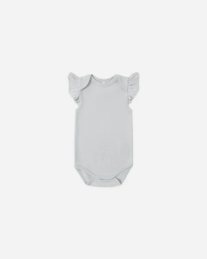 Flutter Sleeve Bodysuit | Sky | Quincy Mae
