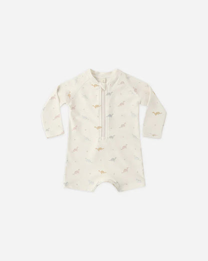 Long Sleeve One-Piece Rashguard | Dino | Quincy Mae