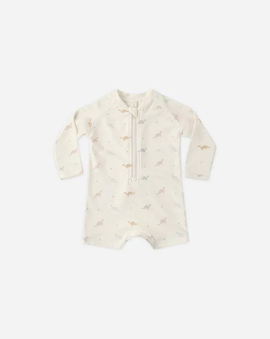 Long Sleeve One-Piece Rashguard | Dino | Quincy Mae