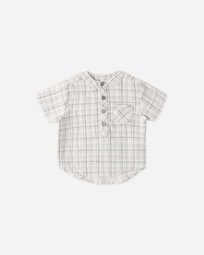 Jaxson Shirt | Blue Plaid | Quincy Mae