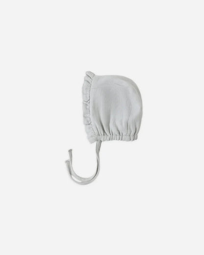 Woven Ruffle Bonnet | Sky | Quincy Mae