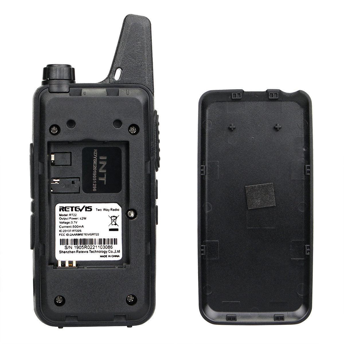 Retevis RT22 Mini Compact FRS Business Radio (2 Pack)