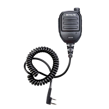 Retevis HK008 Active Amplified Speaker Mic (Kenwood 2-Pin)