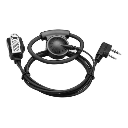 Retevis EEK012 Adjustable D-Shape Earpiece with PTT Mic (2-Pin)