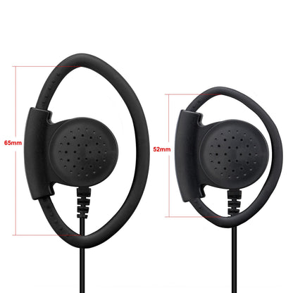 Retevis EEK012 Adjustable D-Shape Earpiece with PTT Mic (2-Pin)