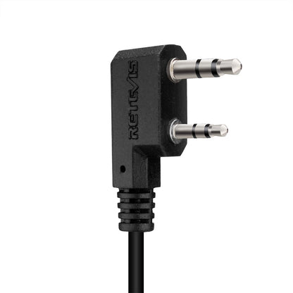 Retevis EEK012 Adjustable D-Shape Earpiece with PTT Mic (2-Pin)