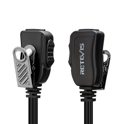 Retevis EEK012 Adjustable D-Shape Earpiece with PTT Mic (2-Pin)