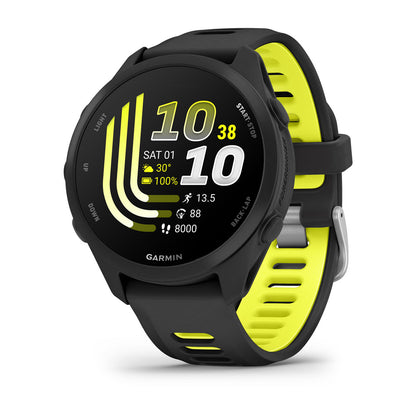 Forerunner® 170 Music Black with Black/Amp Yellow Band