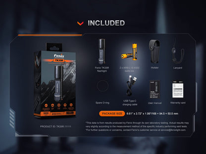 Fenix TK35R Red Rechargeable Flashlight Limited Edition