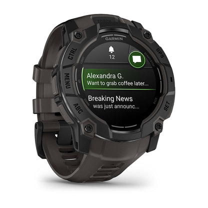 Garmin Instinct 3 – 50 mm, AMOLED Black with Charcoal Band