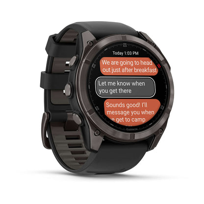 fēnix® 8 Pro – 51 mm, AMOLED Sapphire, Carbon Gray DLC Titanium