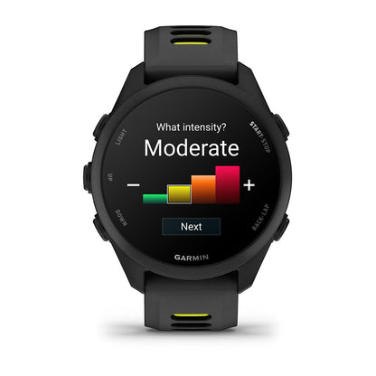 Forerunner® 170 Music Black with Black/Amp Yellow Band