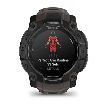 Garmin Instinct 3 – 50 mm, AMOLED Black with Charcoal Band